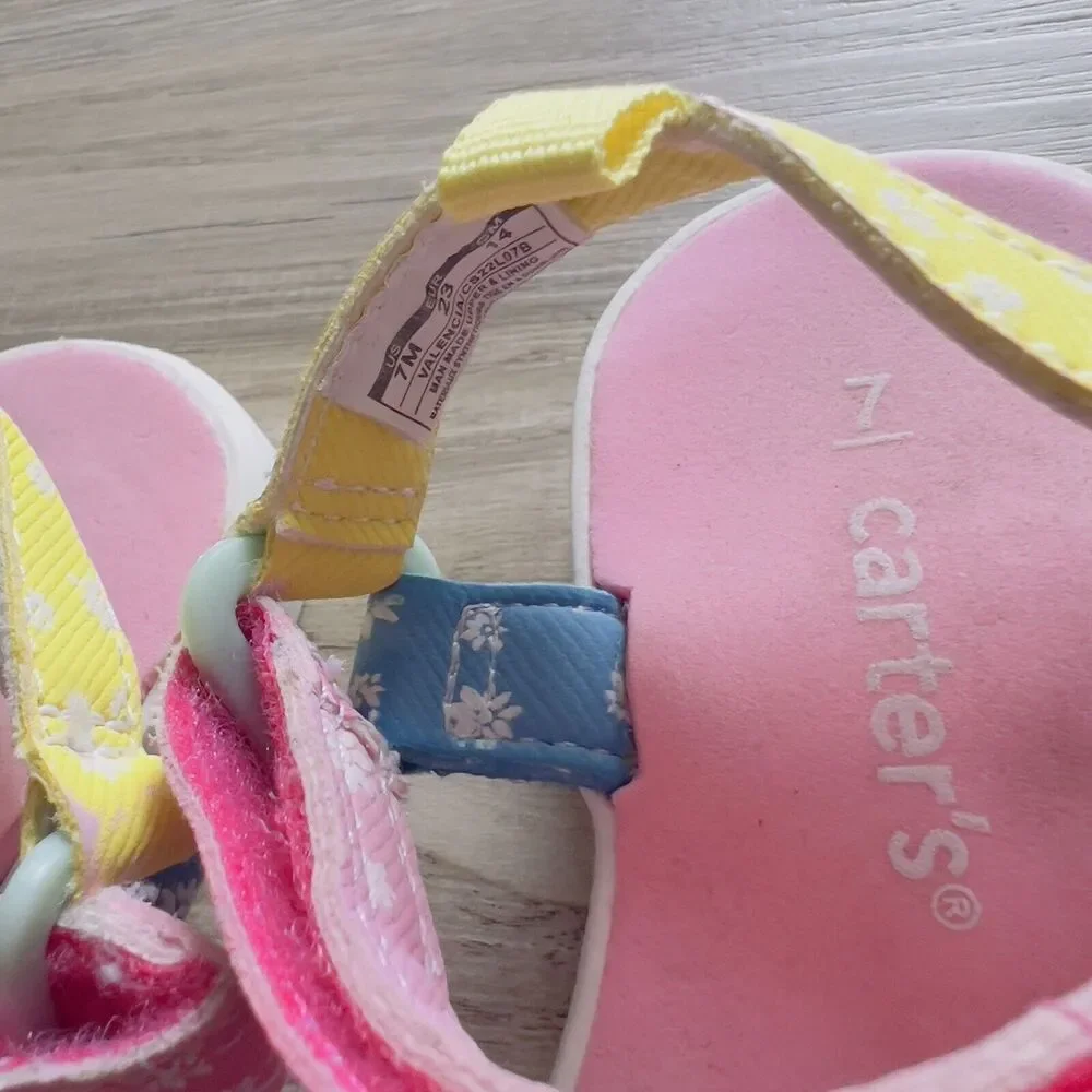 Carter's Valencia Toddler Sandals, Size 7M, Pink